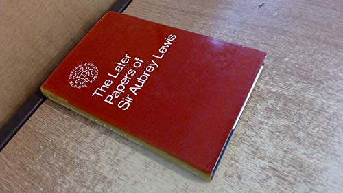 Book The later papers of Sir Aubrey Lewis ([Maudsley monographs]) free