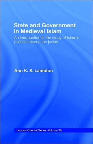 Book State and Government in Medieval Islam (London Oriental Series) free