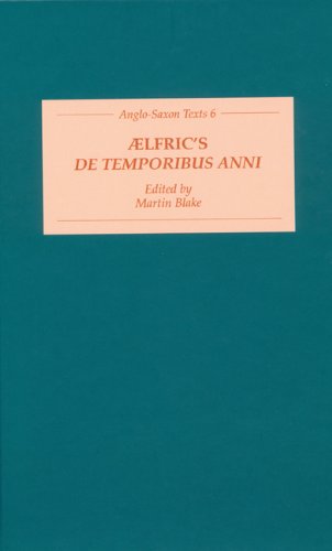 Book Aelfric's De Temporibus Anni (early English Text Society Original Series) free
