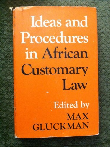 Book Ideas & Procedures In African Customary Law08 (international African Institute) free