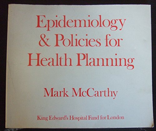 Book Epidemiology and Policies for Health Planning free