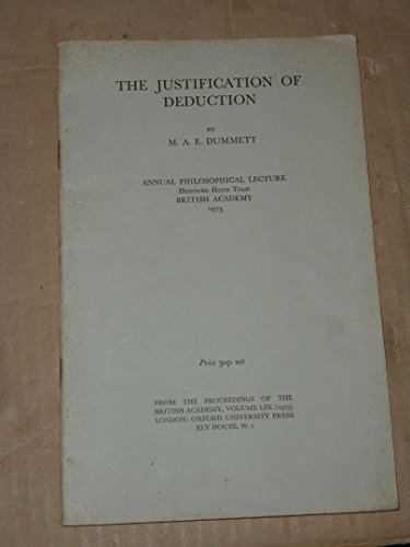Book The Justification of Deduction free