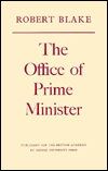 Book The Office of Prime Minister (Sir Israel Gollancz Memorial Lecture) free