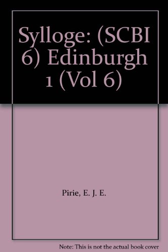 Book Sylloge: (SCBI 6) Edinburgh 1 free