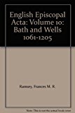 Book English Episcopal Acta 10: Bath & Wells 1061-1205 free