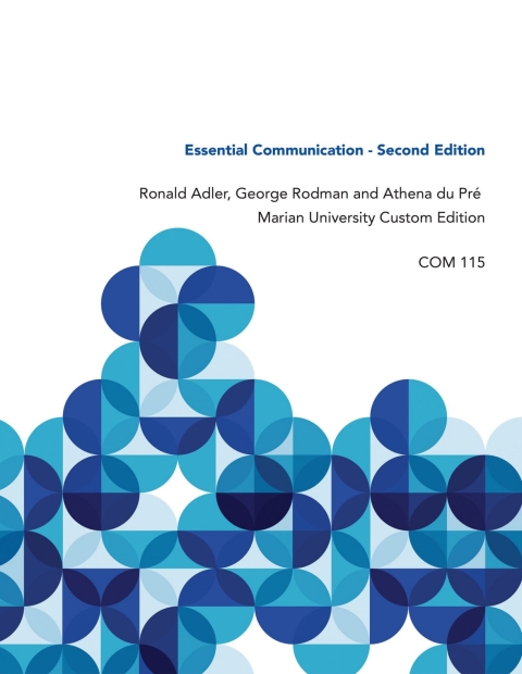 Book Essential Communication: Marian University Custom Edition COM 115 free