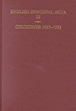 Book English Episcopal Acta 22: Chichester 1215-1253 free