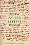 Book Essex Pauper Letters, 1731-1837 (records Of Social And Economic History, New Series) free