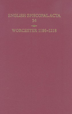 Book English Episcopal Acta 34, Worcester 1186-1218 free