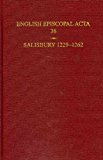 Book English Episcopal Acta 36, Salisbury 1229-1262 free