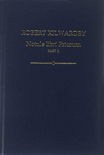 Book Robert Kilwardby, Notule libri Priorum, Part 2 (Auctores Britannici Medii Aevi) free