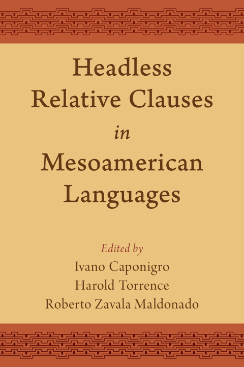 Book Headless Relative Clauses in Mesoamerican Languages free