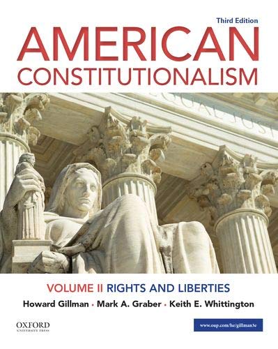 Book American Constitutionalism: Volume II: Rights and Liberties free