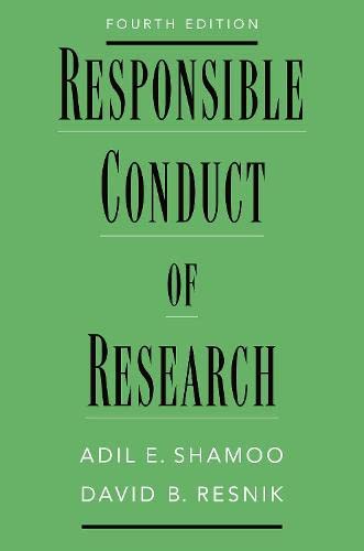 Book Responsible Conduct of Research free