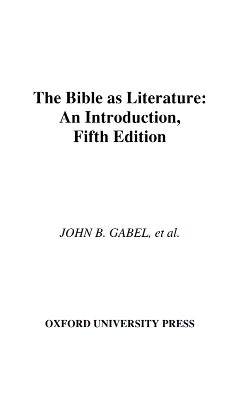 Book The Bible As Literature free