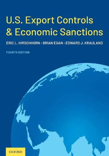 Book U.S. Export Controls and Economic Sanctions free