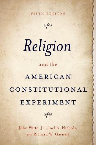 Book Religion and the American Constitutional Experiment free