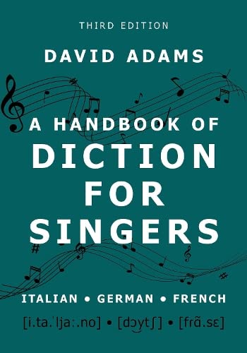 Book A Handbook of Diction for Singers: Italian, German, French free