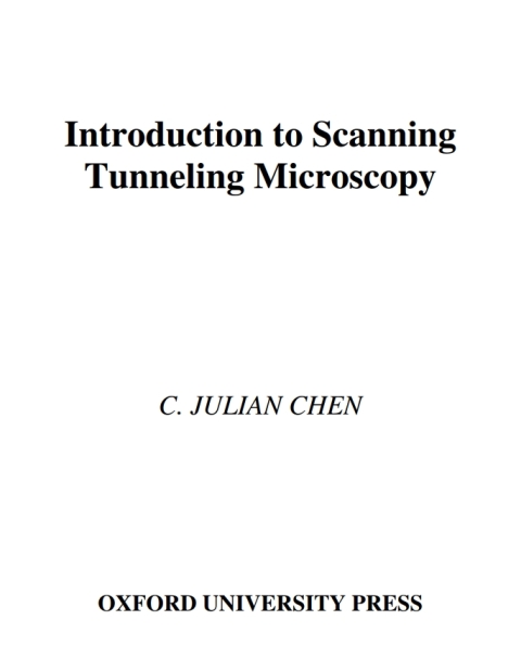 Book Introduction to Scanning Tunneling Microscopy free