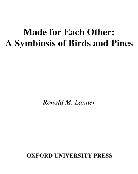Book Made for Each Other: A Symbiosis of Birds and Pines free