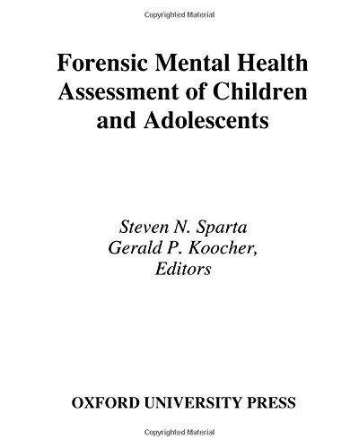 Book Forensic Mental Health Assessment of Children and Adolescents free