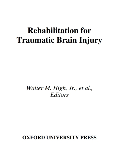 Book Rehabilitation for Traumatic Brain Injury free