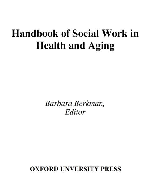 Book Handbook of Social Work in Health and Aging free