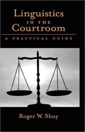 Book Linguistics in the Courtroom: A Practical Guide free
