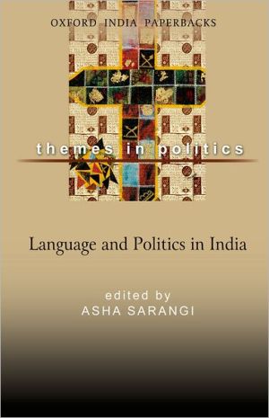 Book Language and Politics in India (Themes in Politics) free