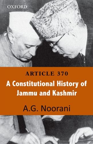 Book Article 370: A Constitutional History of Jammu and Kashmir free