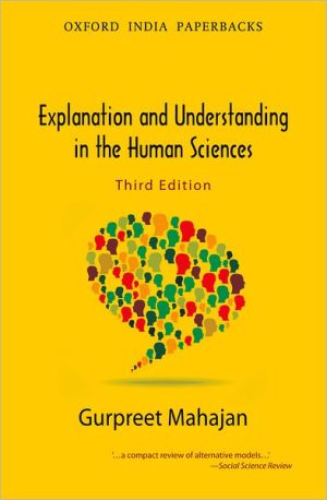 Book Explanation and Understanding in the Human Sciences free