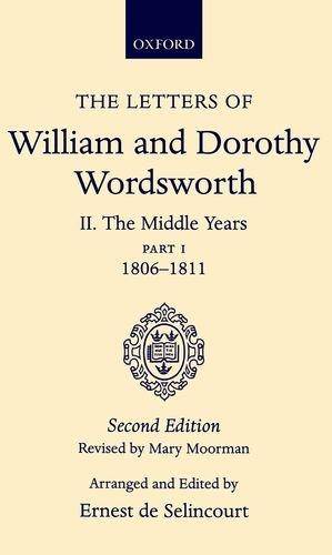 Book The Letters of William and Dorothy Wordsworth: The Middle Years, 1806-1811: 2 free