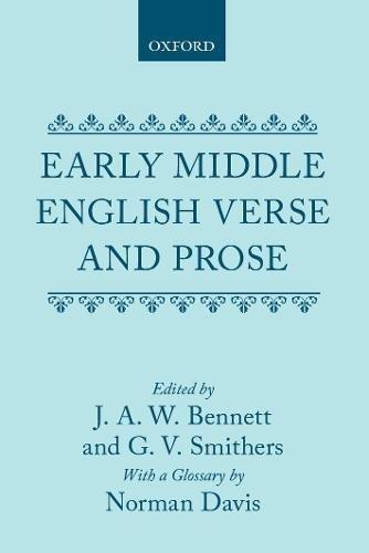 Book Early Middle English Verse and Prose, 2nd Edition free