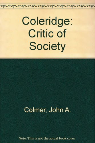 Book Coleridge: Critic of Society. free