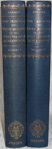 Book The Printing and Proof Reading of the First Folio of Shakespeare (Two volume set) free