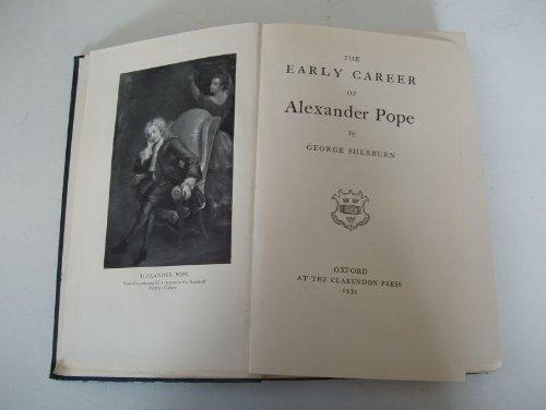 Book Early Career of Alexander Pope free
