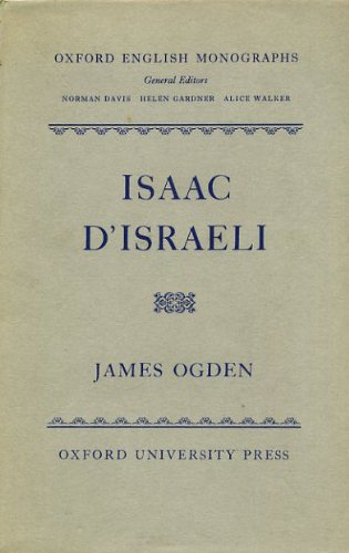 Book Isaac D'israeli (oxford English Monographs) free