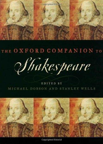 Book The Oxford Companion to Shakespeare free