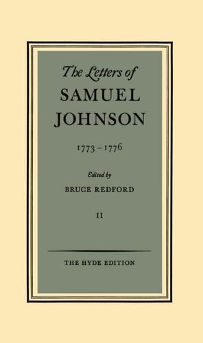 Book Letters of Samuel Johnson 1773-1776 (Vol 2) free