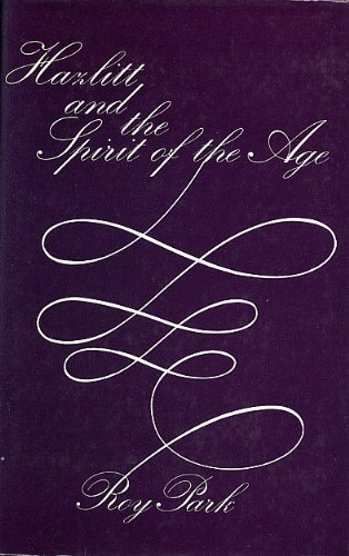 Book Hazlitt and the spirit of the age: Abstraction and critical theory free