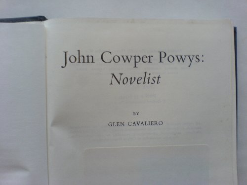 Book John Cowper Powys: novelist free