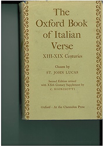 Book Oxford Book Of Italian Verse free