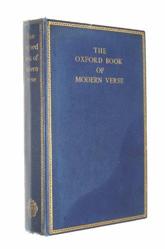Book The Oxford Book of Modern Verse 1892-1935 free