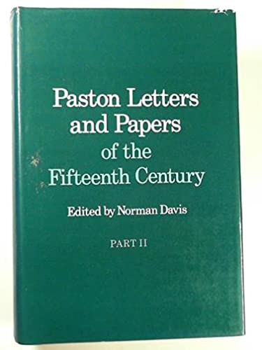 Book Paston Letters and Papers of the Fifteenth Century Part Two free