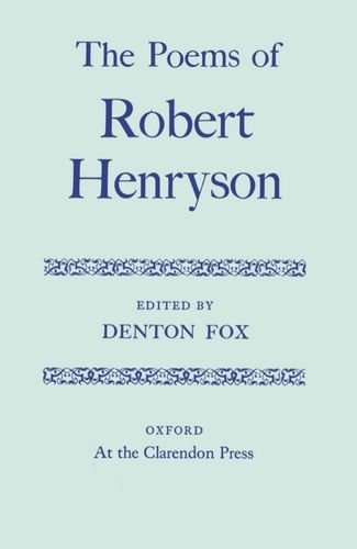 Book The Poems of Robert Henryson (Oxford English Texts) free