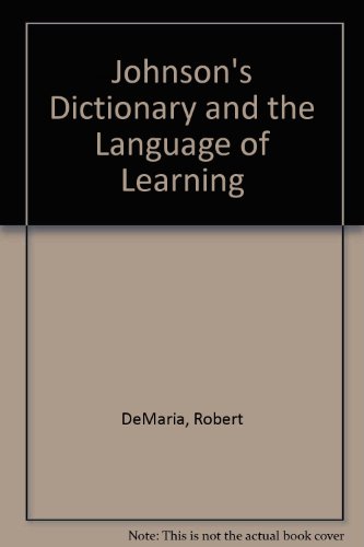 Book Johnson's Dictionary and the language of learning free