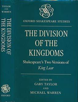 Book The Division of the kingdoms: Shakespeare's two versions of King Lear (Oxford Shakespeare studies) free