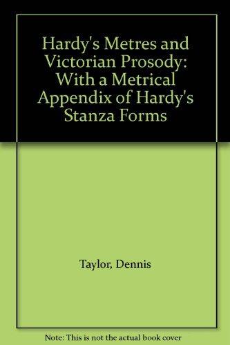 Book Hardy's Metres and Victorian Prosody: With a Metrical Appendix of Hardy's Stanza Forms free