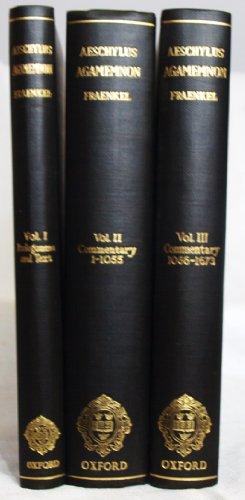 Book Agamemnon: 3 volumes free