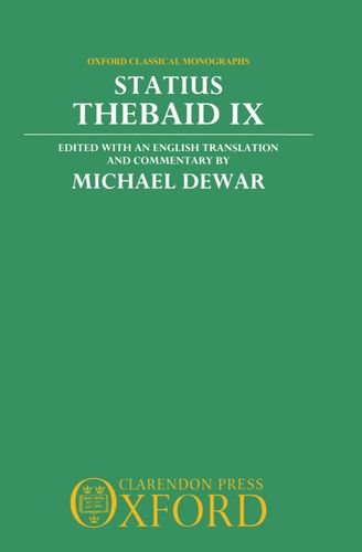 Book Statius: Thebaid Ix (oxford Classical Monographs) (bk.ix) free